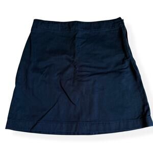Lands End Girls Navy Blue Chino Skort 7